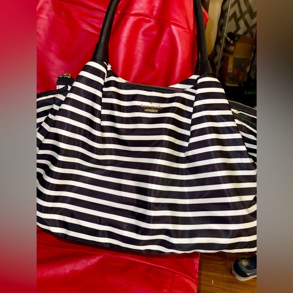 Kate Spade Black & White Large Diaper Bag. See pics. - Picture 2 of 14